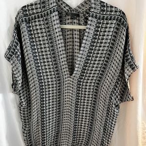 Vince silk v neck top